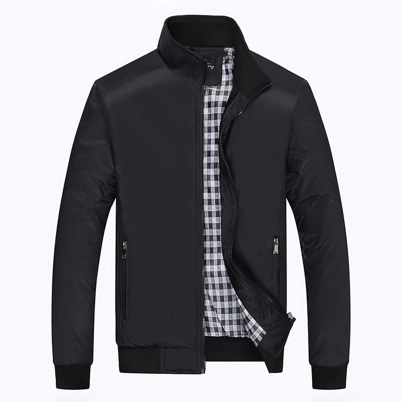 Spring and Autumn Men's Stand-Up Collar Jacket Large Size Men's Thin Jacket