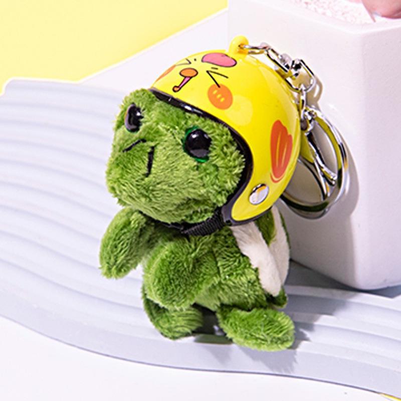 Turtle Island Cartoon Turtle Keychain: Plush Pendant & Bag Charm Doll