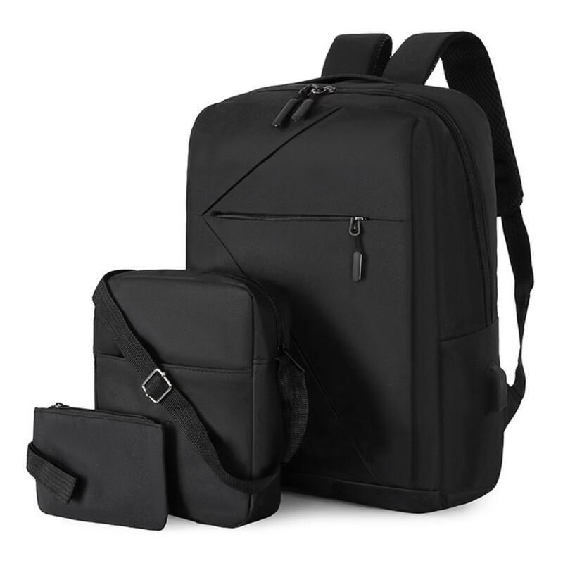 Li Shen 3-Piece USB Charging Laptop Backpack Set