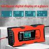 Smart 12V 8A Car Battery Charger Pulse Repair Quick Charge for Auto Moto AGM GEL WET Lead Acid LiFePO4 Battery Charging