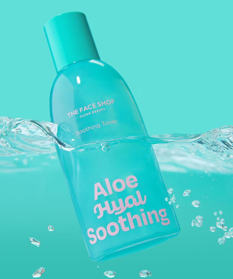 The Face Shop Увлажняющий успокаивающий тоник с алоэ и гиалуроновой кислотой 250 мл