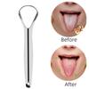 Clean Tongue Scraper Stainless Steel Tongue Remover Tongue Coating Halitosis Oral Care Scraping Brush Tongue Oral Cleaner Tools