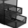 Metal Desk Organizer 3 Drawers Office Desk Organizer Desk Accessories Organizer  For Office