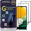 Screen Protector - VCOMP - Samsung Galaxy A13 5G - Tempered Glass - Pack of 2 - Black