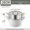 Премиальная кастрюля для супа из нержавеющей стали 316L с пароваркой