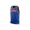 Classic Letter Print Sleeveless Basketball Jersey Men Tops Blue DB4120-495
