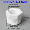 PVC Male-Female Thread Reducer Joints 1/8 1/4 3/8 1/2 3/4 1" Garden Irrigation Water Pipe Fittings Aquarium Fish Tank Adapters