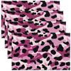 Western Decor Placemats Set of 4 Boho Exotic Leopard Print Table Mats Placemat 12"x18" Kids Kitchen Bohemian Wild West Cowboy Placemats