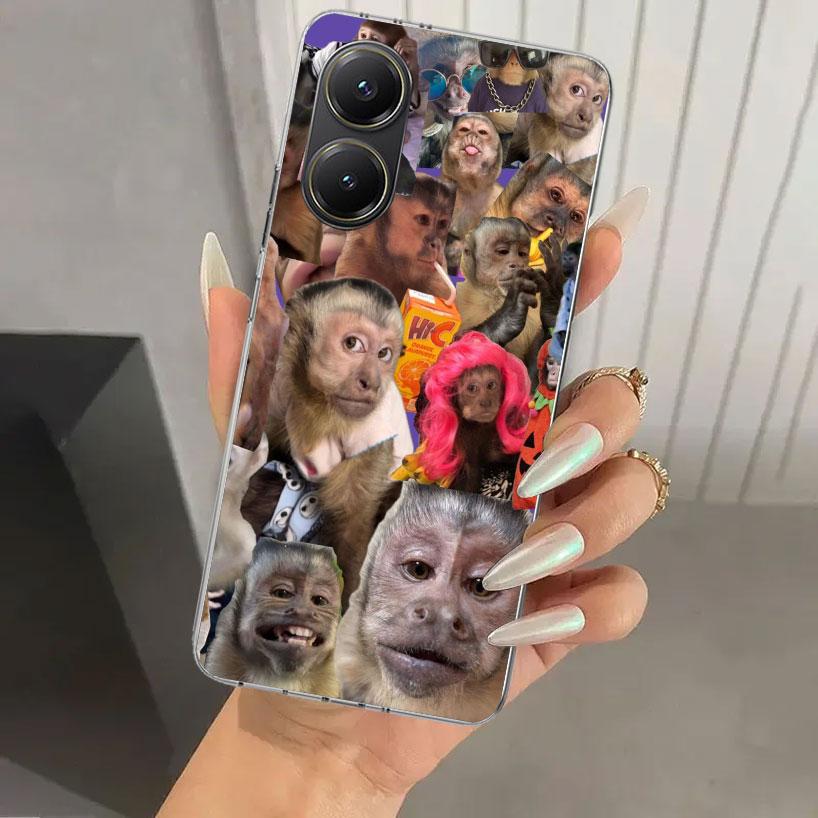 Monkey Memes Phone Case for Xiaomi Poco X5 X6 X7 Pro F7 Ultra M7 Redmi 15 15C 13 13C 12 12C 10 10A 10C 9 9A 9C 9T Shell Poco X7