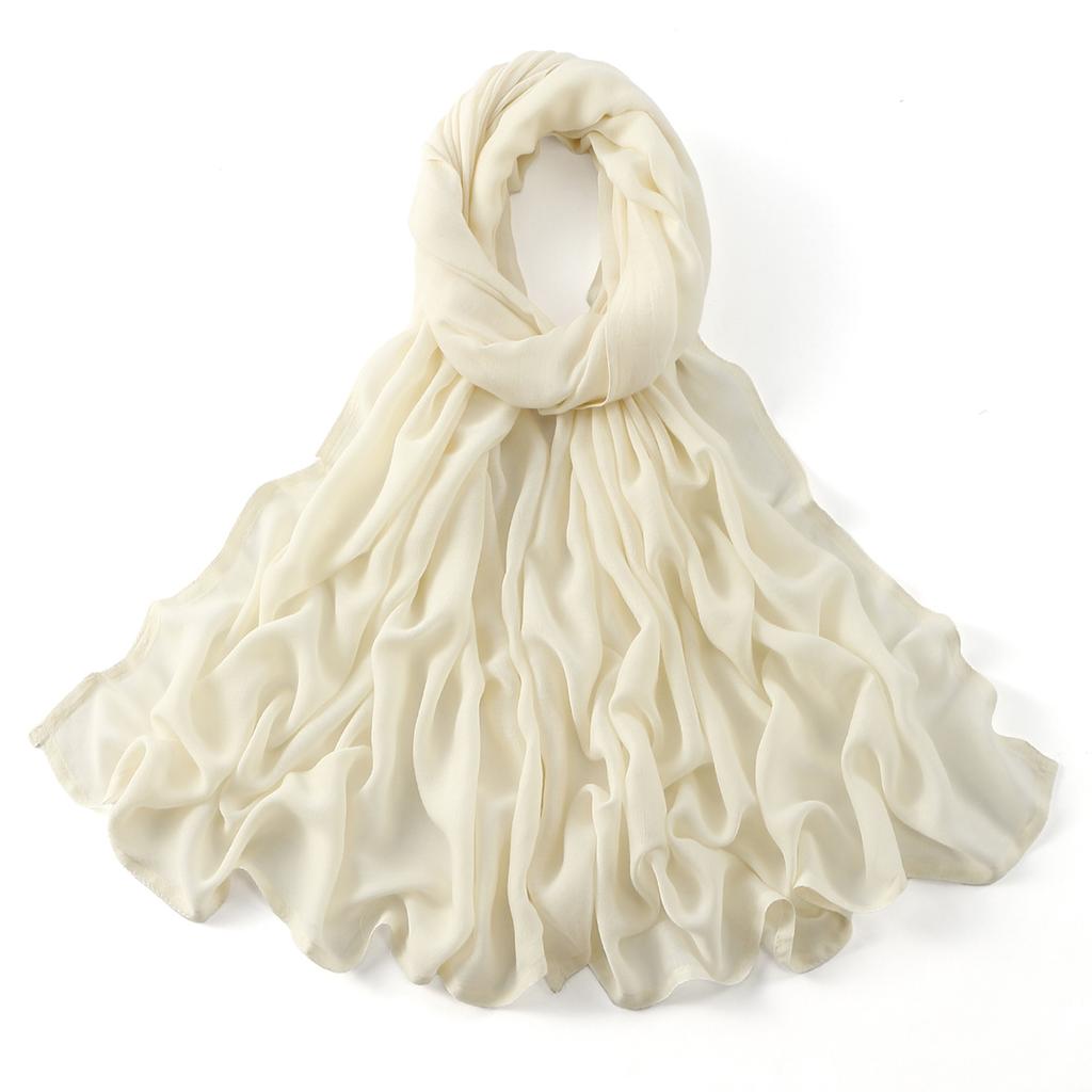 Muslim Modal Hijab Cotton Rayon Scarf for Women Double Stitching Wide Edge Rayon Shawl Islamic Thin Soft Viscose Turban Headband