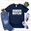 Dunder Mifflin T-shirt The Office Gift Dwight Schrute Shirt Funny TV Show T Shirt Dunder Mifflin Paper Company Unisex Tees Tops