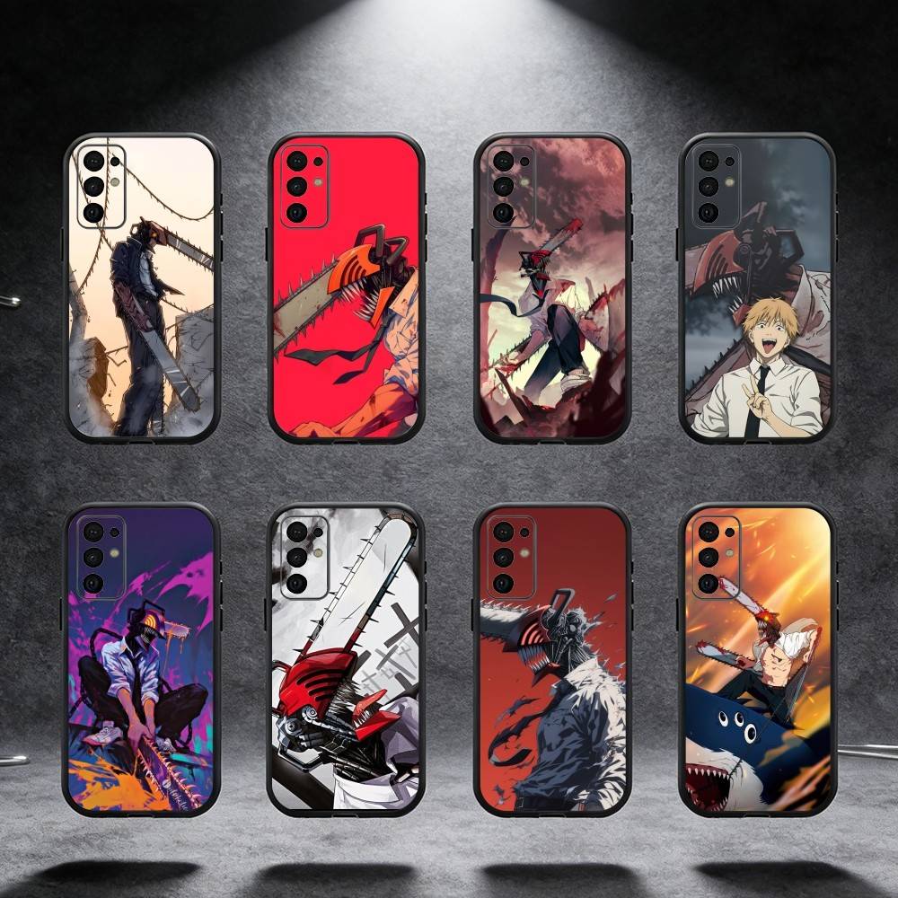 D-Denji C-Человек-бензопила Чехол для телефона Для Samsung S25,S24,S21,S22,S23,S30,Ultra,S20,Plus,Fe,Note,5G Черный чехол