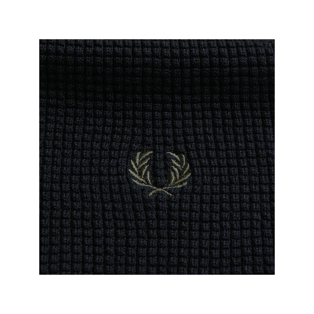 Fred Perry Вафельный хлопковый шарф, черный Cfpu2438150 102 qzgCfpu2438150 102