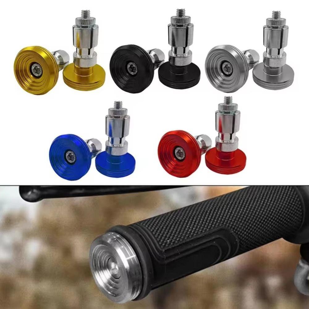 1Pair Universal Handle Plug Aluminum Alloy Metal Handlebars End  for Motorcycle Electric Bike