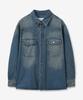 Джинсовая куртка-рубашка Minav с эффектом stonewash [Ржаво-синий]