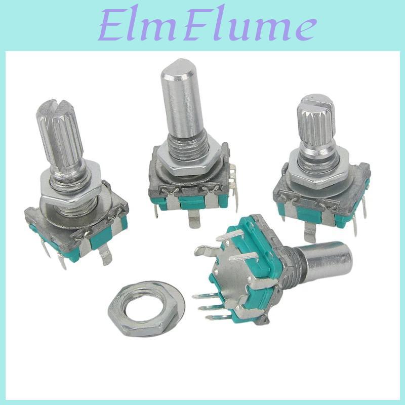 20 5pcslot Degree 360 Position Rotary Encoder Ec11 W Push Button 5pin Handle Long 1520mm With A Built In Push Button Switch