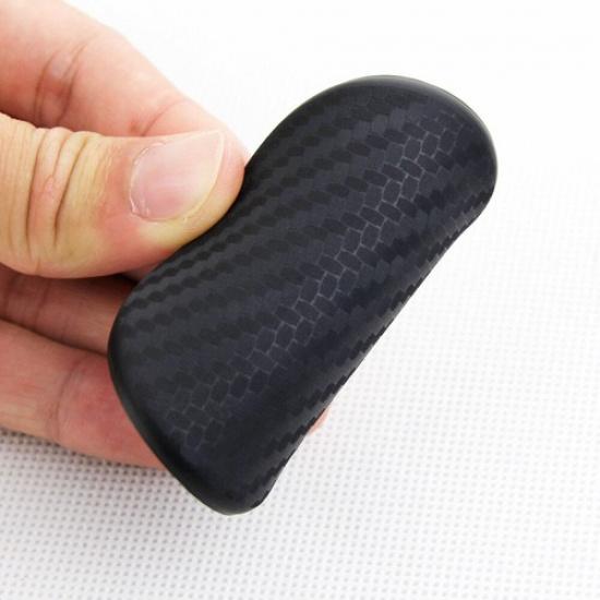 2x Carbon Fiber Car Cup Holder Anti-Slip ert Coaster Black Car Accessories