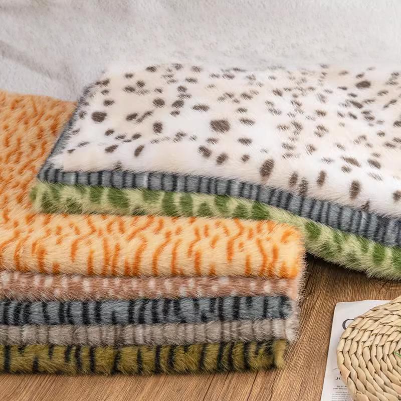 50X160 см Ткань из искусственного меха норки Принт оленя, зебры, леопарда Ручная работа Одежда Сумка Кукла Сделай сам Экологичная ткань из искусственного меха