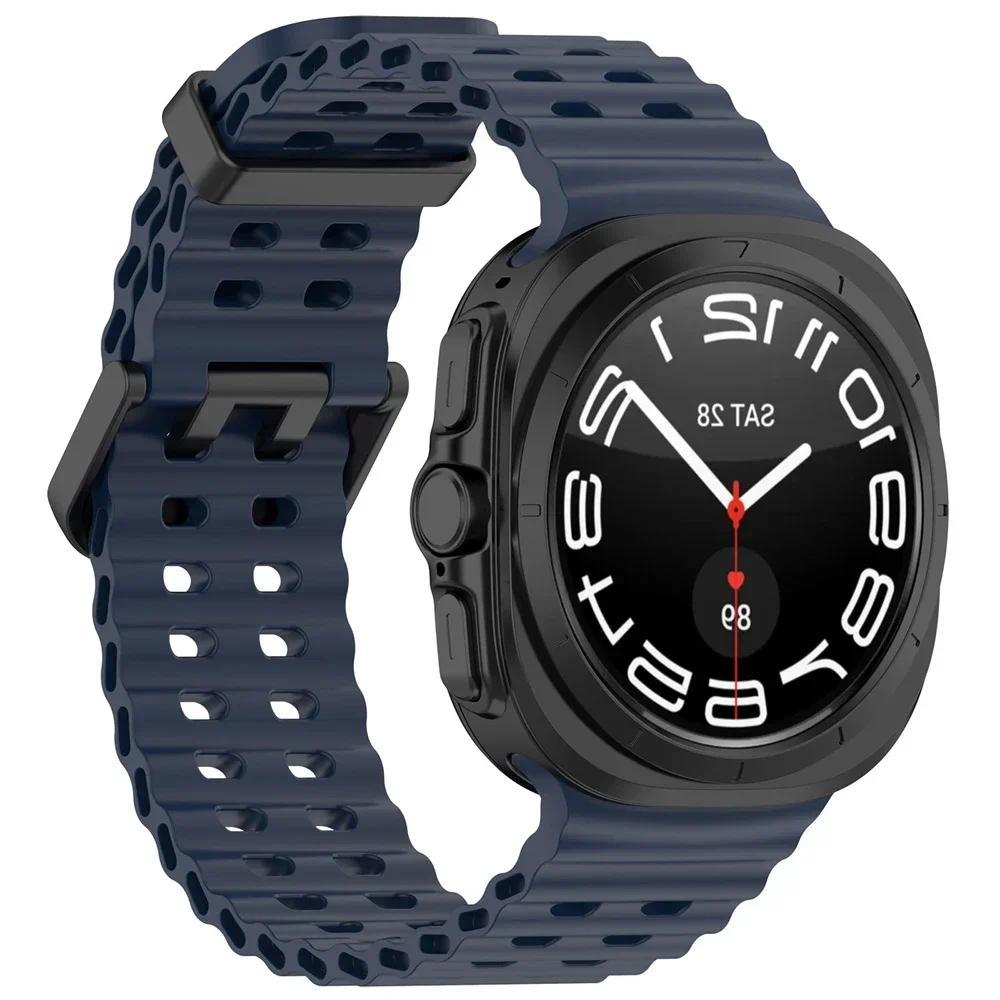 Силиконовый ремешок для Samsung Galaxy Watch Ultra Ремешок для часов 7 Ultra 47 мм Браслет Correa Ремешок для часов SM-L705F Аксессуары для ремешков часов