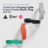 QKZ Кабель Type C 240 Вт Super Fast Charging PD 240 Вт Flash Charging QKZ TC999 USBC Кабель