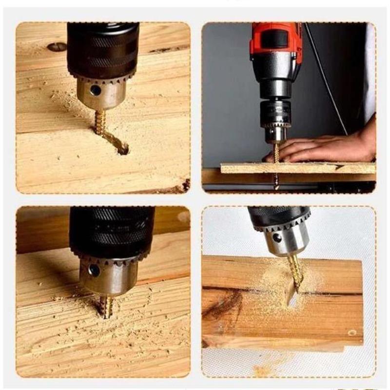 Набор из 6 кобальтовых спиральных сверл для резки, сверления и полировки