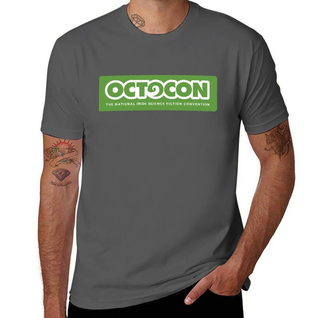 Футболка с логотипом Octocon футболка для мужчины футболки для мужчины хлопок смешная мужская футболка Футболка