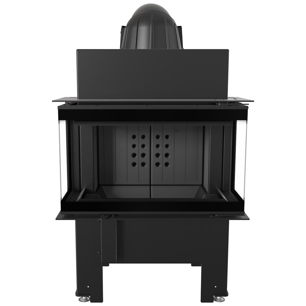 Стальной камин KRATKI NBC 680/280 7 кВт Ø 160 черный thermotec