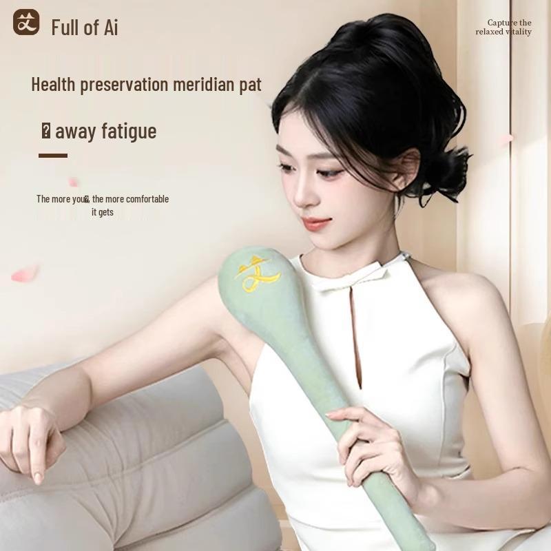 Ai Xin Meridian Massage Stick: Mugwort Hammer for Shoulder & Neck Therapy