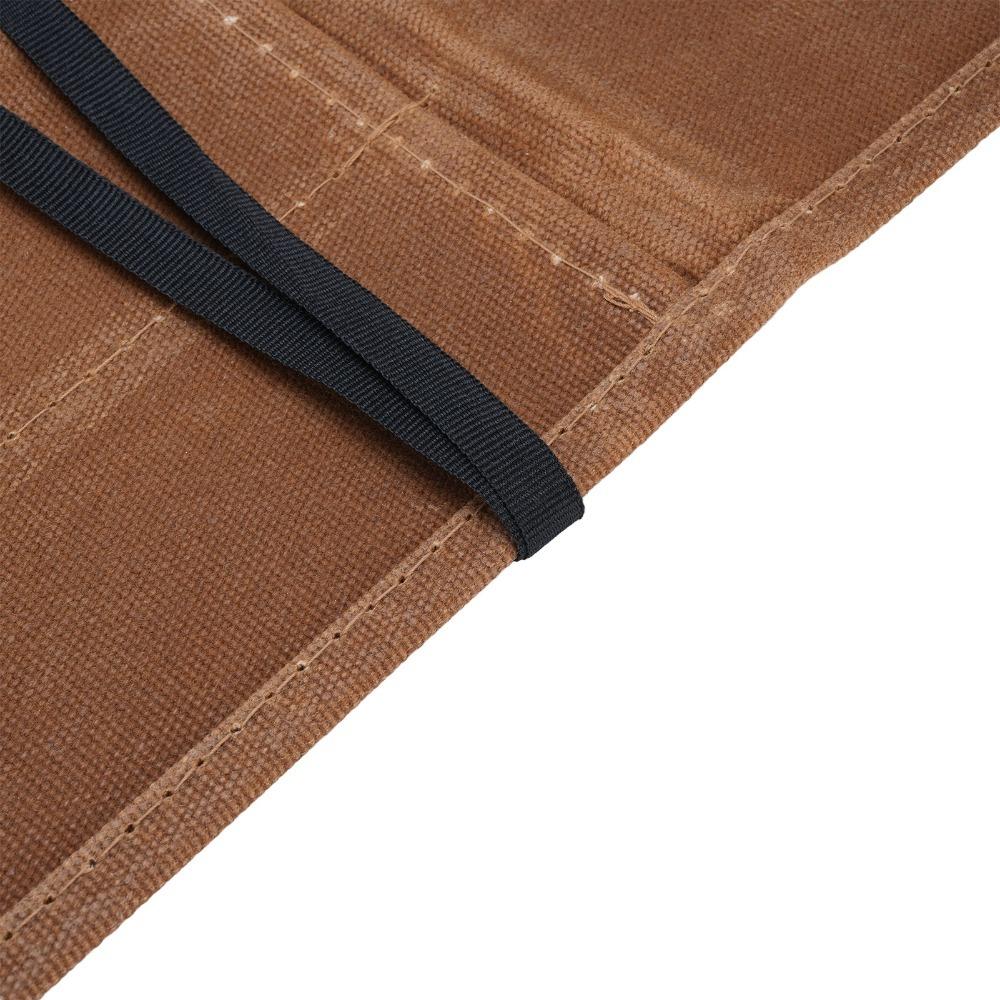 Canvas Cutlery Roll Case 7 Slots Knife Storage Bag Durable Knife Roll Bag For Chefs