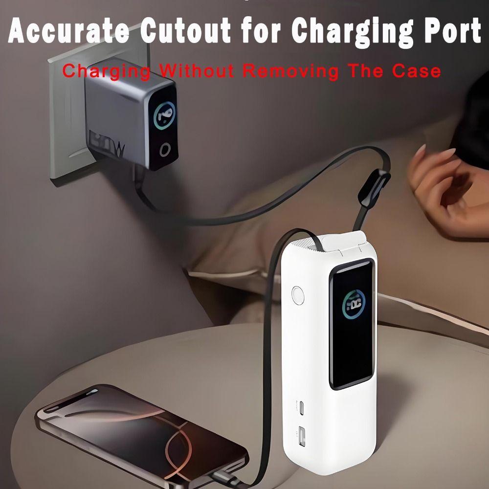 Soft Silicone Case Dustproof Protective Cover for Anker Zolo Power Bank (25000mAh 165W) Travel