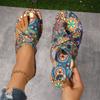 Fashion Women Slippers Bohemian Flower Pattern Sandals Casual Lightweight Shoes Flip Flops Fashion Big Size Slippers Home Slides Women
