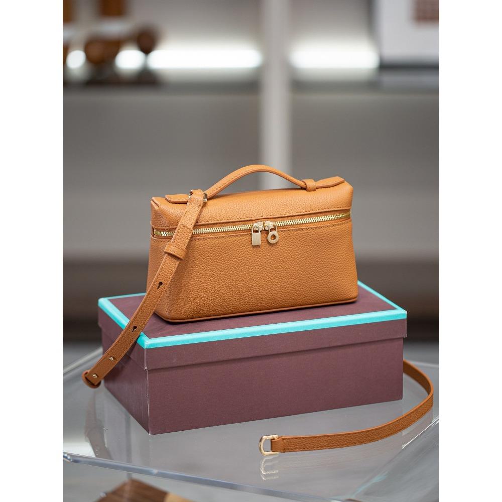 2025 Маленькая сумка-ланч-бокс, сумка из высококачественной кожи, женская сумка через плечо, универсальная для женщин