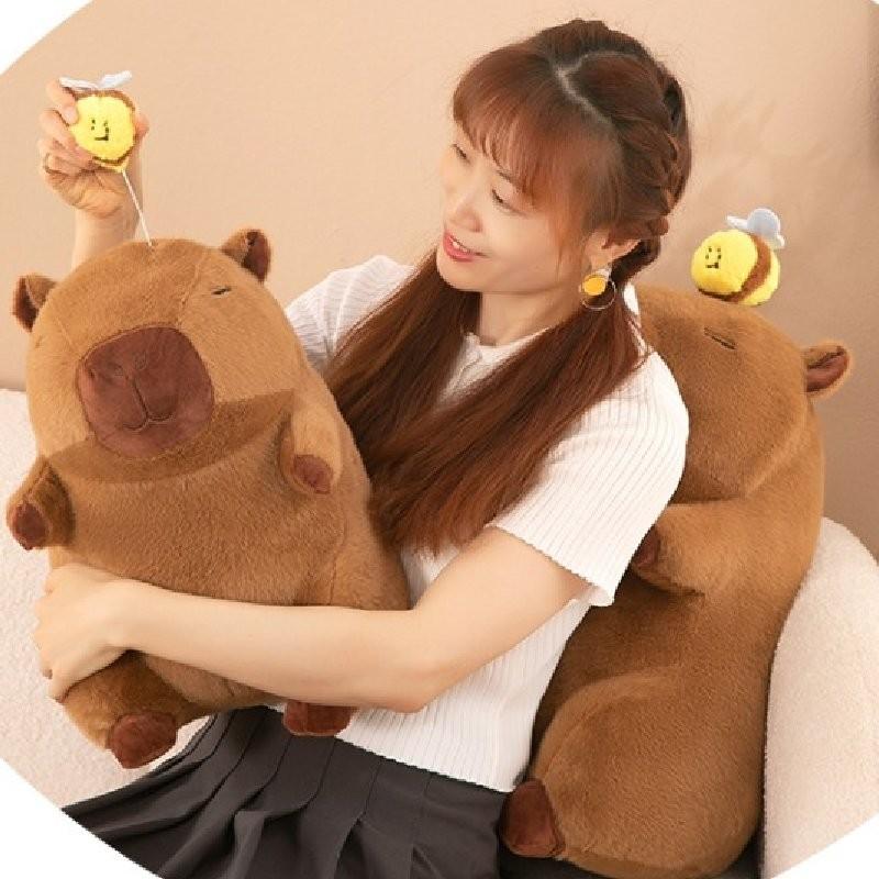 High-quality Capybara Plush Toy With Cute Bee Style Delightful Gift For Children