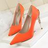 Comemore Metal Thin Heel High Heels Women Pumps 2025 Sexy Pointed Toe Ladies Shoes Wedding Woman Elegant Party Sandals