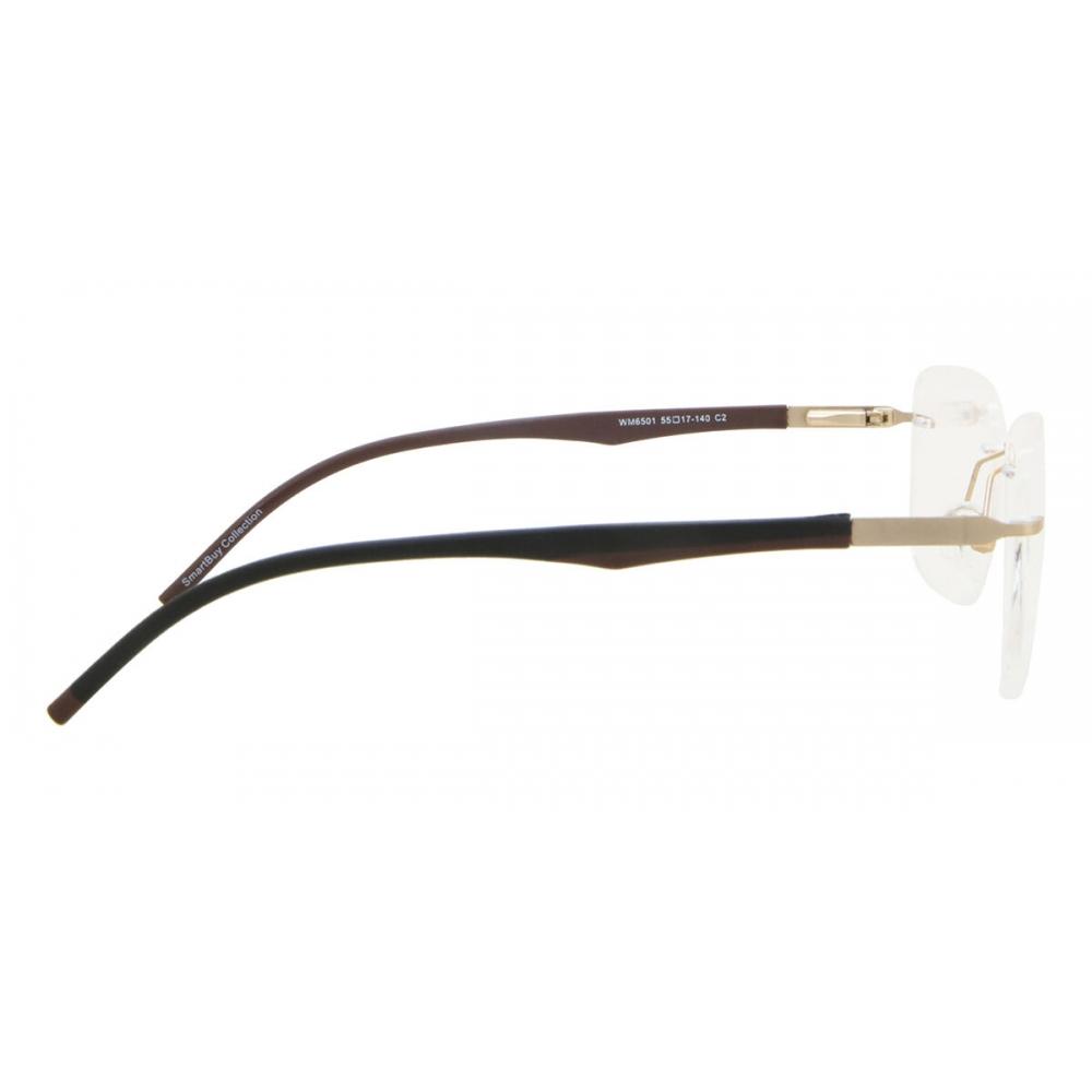 Rimless Square Gold Smartbuy Collection Harleigh Wm6501 C2 Fashion Unisex Eyeglasses