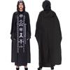 Halloween Evil Vampire Wizard and Wizard Black Robe Mage Dark Hell Devil Couple Costume