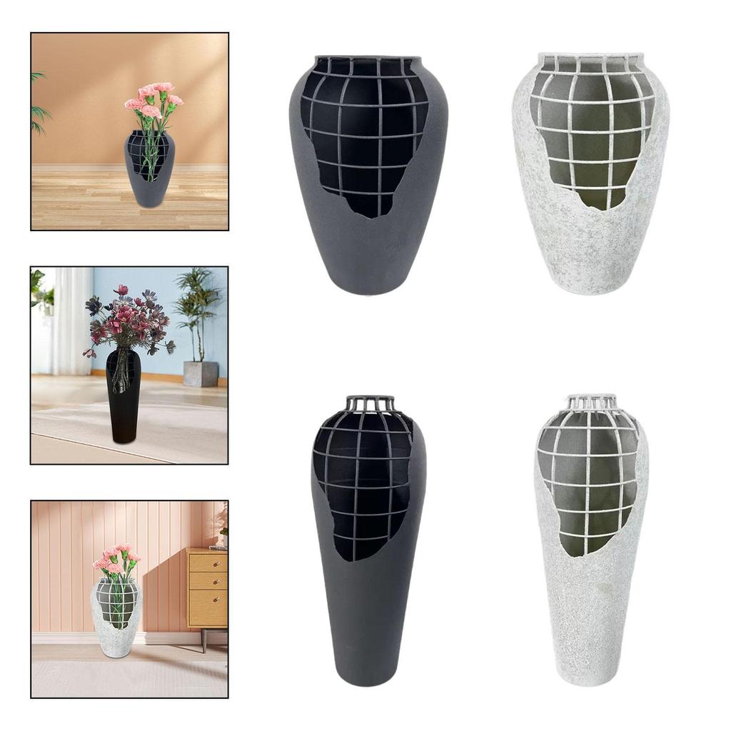 Metal Vase for Artificial Flowers Ornament Rustic Multifunctional