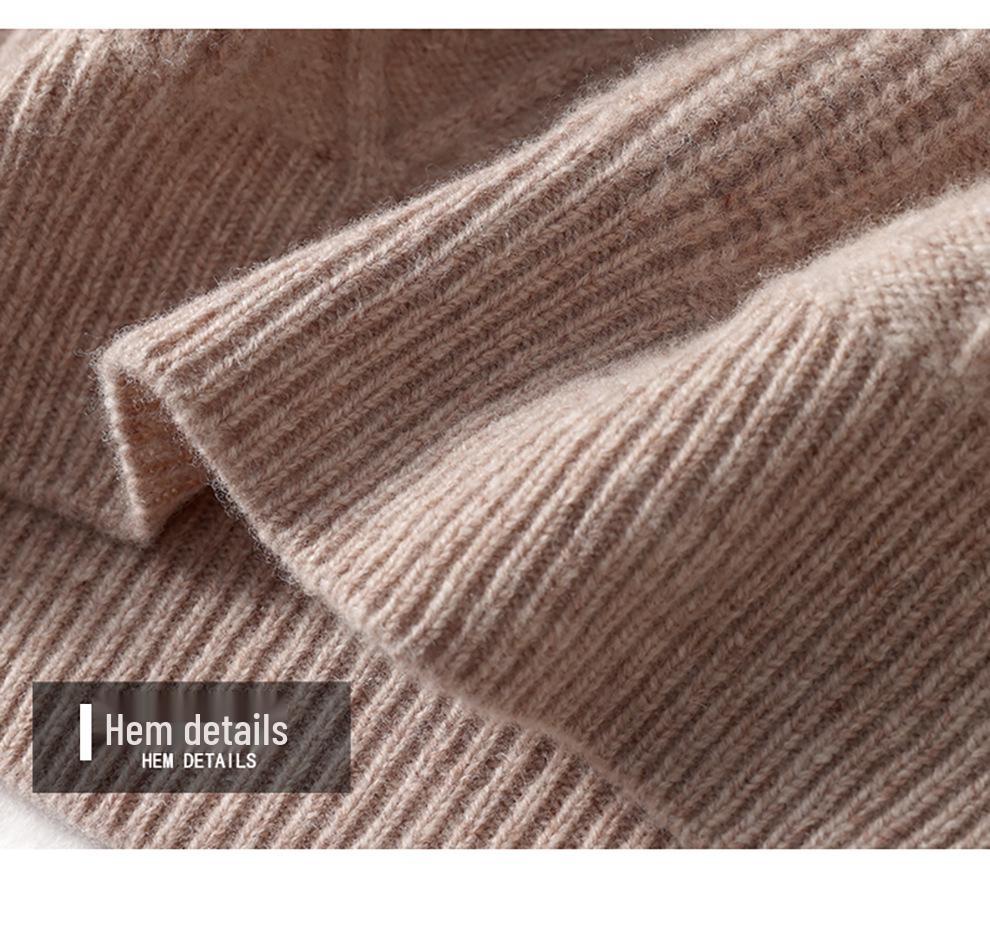 Men's Warm Wool Round Neck Sweater - Autumn/Winter Thick Knit