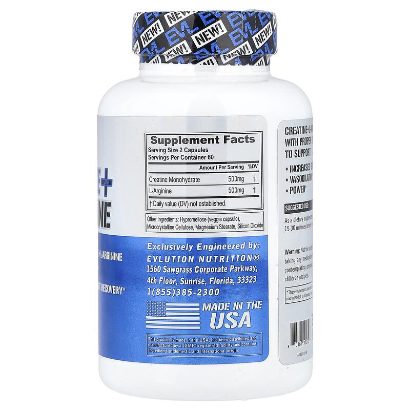 Creatine Plus L-Arginine, 120 Veggie Capsules