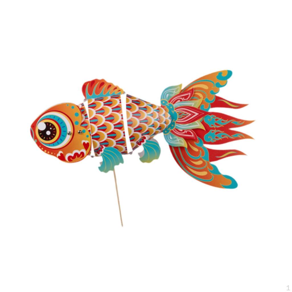 Материал для изготовления фонаря Праздничное украшение Декор Орнамент Китайский стиль Лампа Бумага Кои