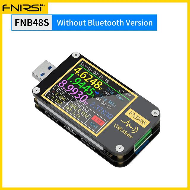 FNB48S PD триггер Вольтметр амперметр Ток и Вольтметр USB тестер QC4 + PD3.0 2.0 PPS протокол быстрой зарядки тест емкости