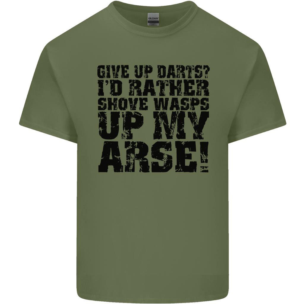 Give up Darts Player Funny Unisexs Light Cotton TShirt