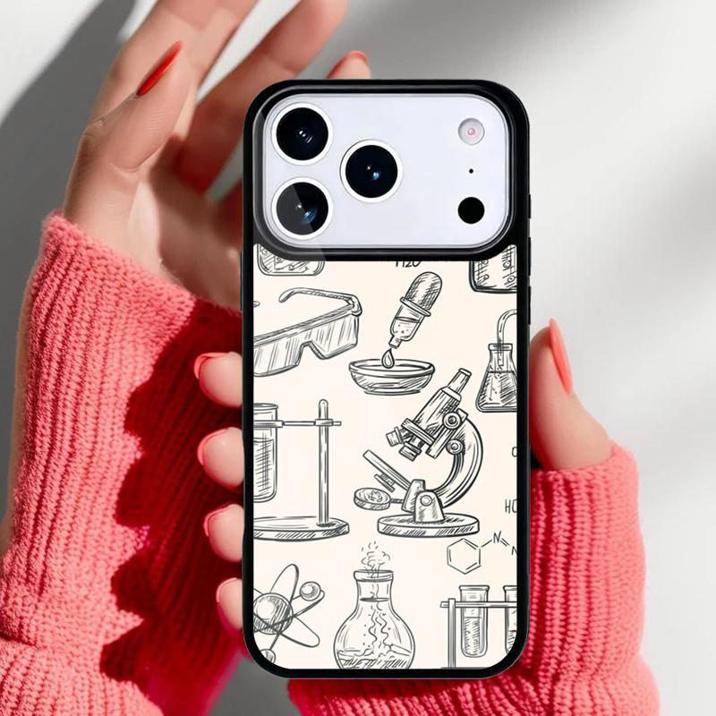 Чехол для телефона Биология и Химия для iPhone 17 16 15 14 13 Pro Max Задняя крышка для 12 11 Pro Coque