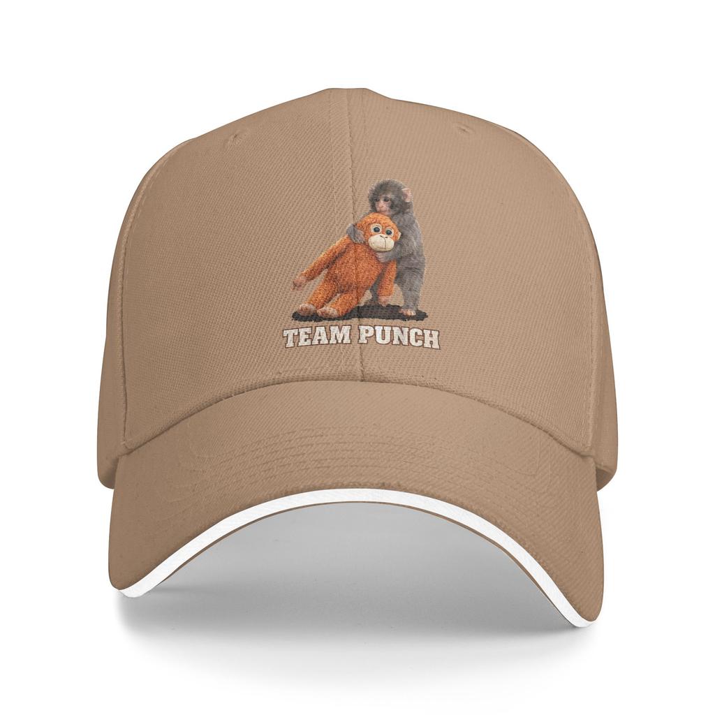 Adorable Monkey Punch Baby Baseball Cap Casual Unisex-Teens Trucker Hat Sunscreen Design Kpop Rock Baseball Caps Birthday Gift