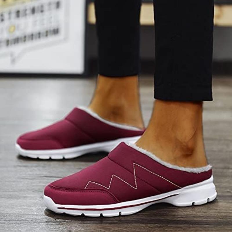 Мужские тапочки зимние теплые плюшевые домашние парные тапочки водонепроницаемые мягкие комфортные зимние размеры 36-48