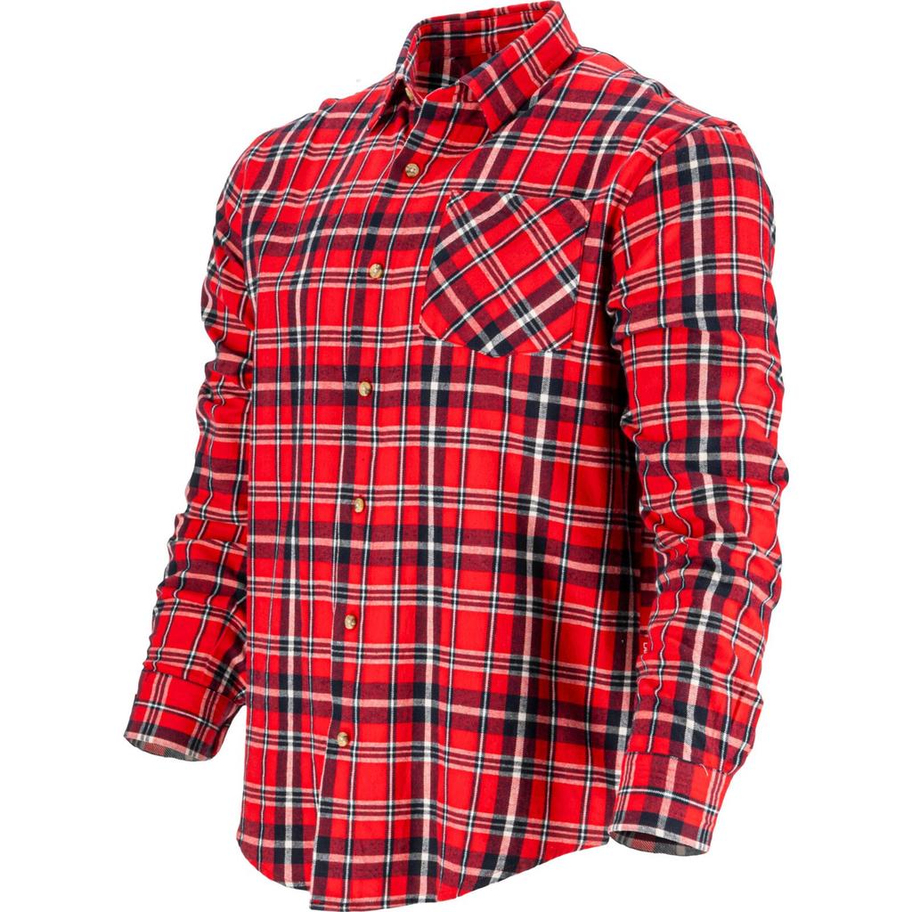 Flannel Shirt Red-Navy, 170G/M2, "2Xl", Ce, Lahti