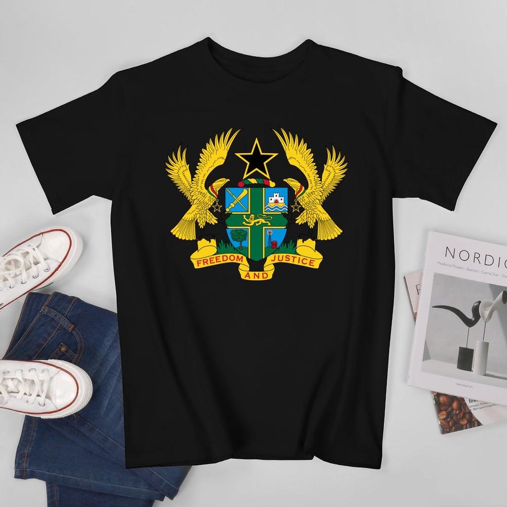 More Design Ghana Flag Ghanaian Unisex Tshirt Tees Tshirt Oneck T Shirts Unisex Boys Clothing 100 Cotton