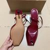 Мода Мода Пип-тоу Мягкая ПУ Кожа Женские Гладиаторские Сандалии Сексуальный Ремешок на Щиколотке Офисная Леди Высокие каблуки Летние Свадебные Туфли для Невесты
