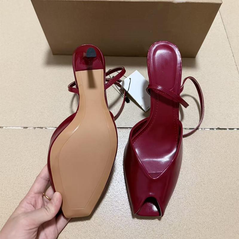 Мода Мода Пип-тоу Мягкая ПУ Кожа Женские Гладиаторские Сандалии Сексуальный Ремешок на Щиколотке Офисная Леди Высокие каблуки Летние Свадебные Туфли для Невесты