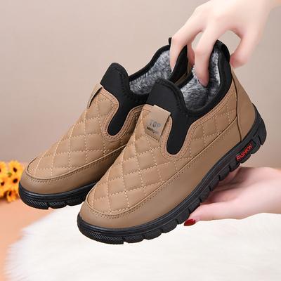Обработка и кастомизация 2025 новая хлопковая обувь женские зимние сапоги зимний бархат утолщенный теплый на одном педале водонепроницаемая обувь для мамы